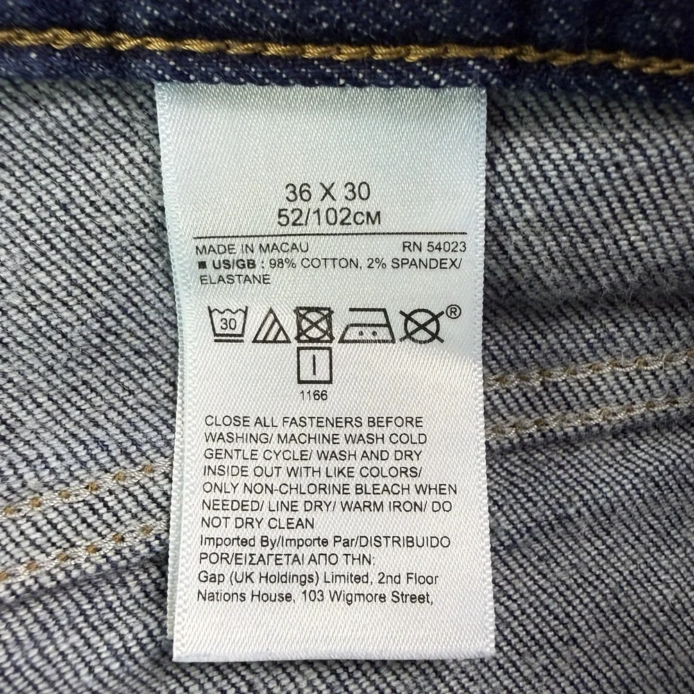 Banana Republic Jeans Mens 36x30 Slim Fit Dark Wash Stretch Denim Better Republi